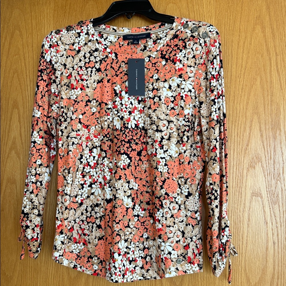 Tommy Hilfiger floral long sleeve tee